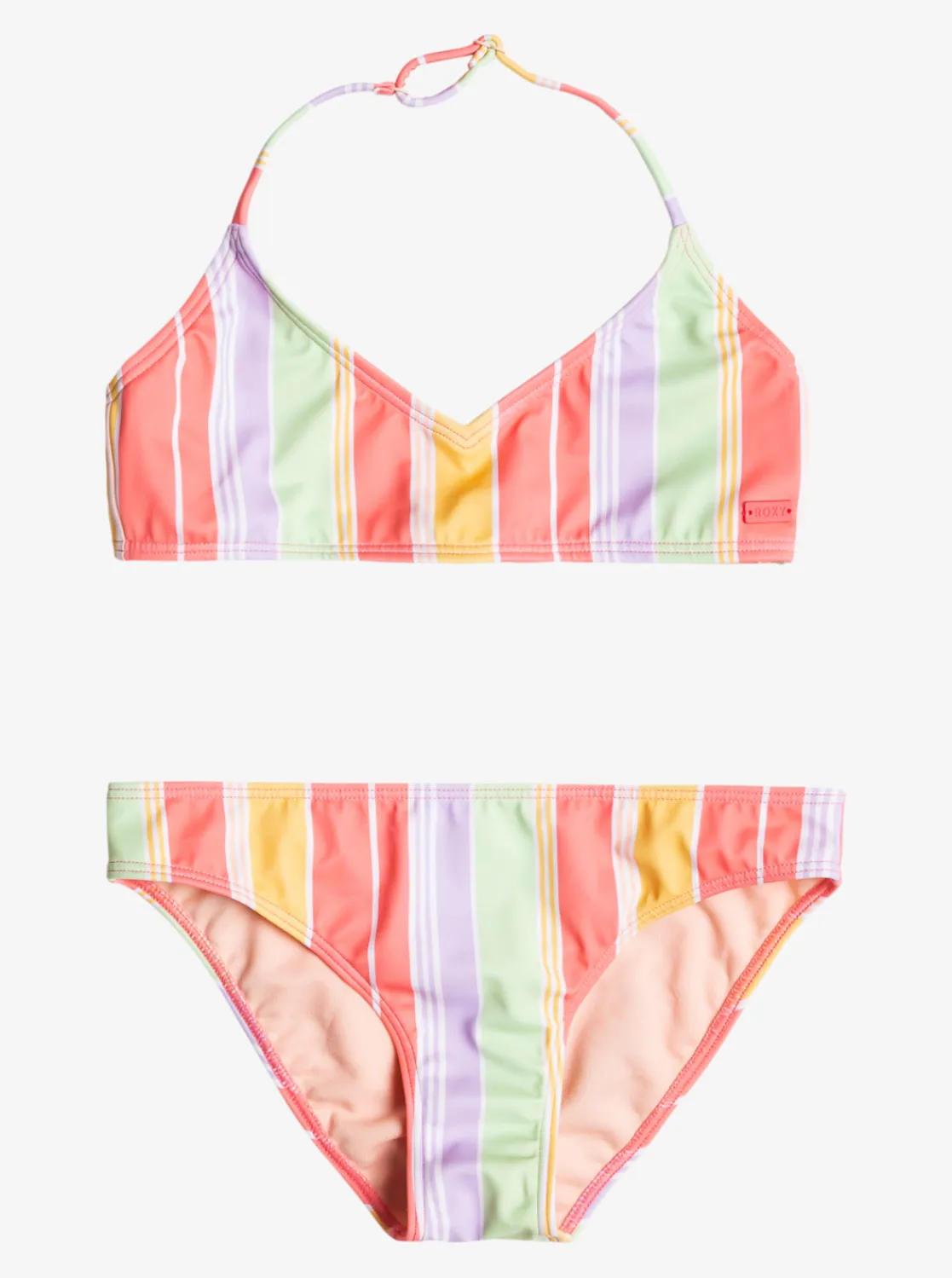 Roxy Swim*Ocean Treasure - Beha Bikiniset Voor Meisjes 7-16 Sunkissed Coral Salty Sunset