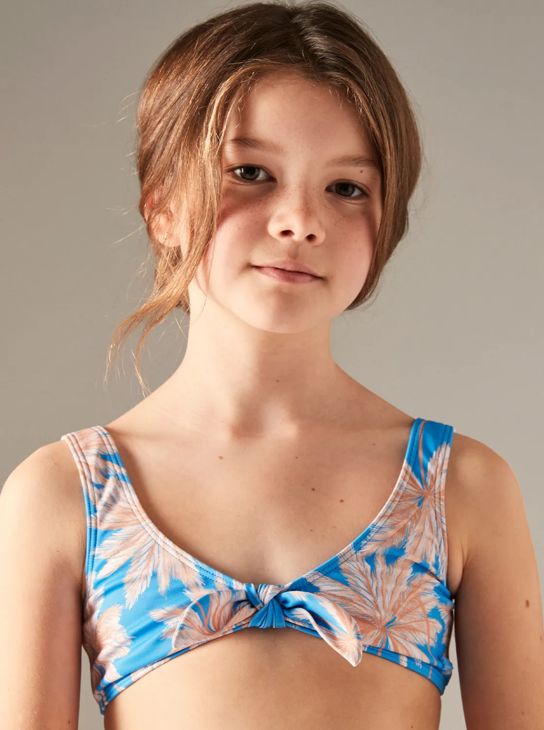 Roxy Swim*Ocean Treasure - Bralette Bikiniset Voor Meisjes 7-16 Azure Blue Palm Island Rg