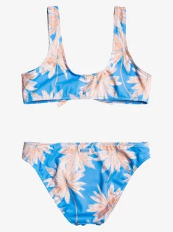 Roxy Swim*Ocean Treasure - Bralette Bikiniset Voor Meisjes 7-16 Azure Blue Palm Island Rg