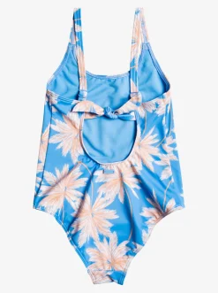 Roxy Swim*Ocean Treasure - Eendelig Badpak Voor Meisjes 7-16 Azure Blue Palm Island Rg