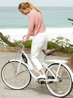 Roxy Broeken & Jeans*On The Seashore - Linnen Cargobroek Voor Dames Snow White