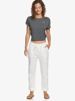 Roxy Broeken & Jeans*On The Seashore - Linnen Cargobroek Voor Dames Snow White