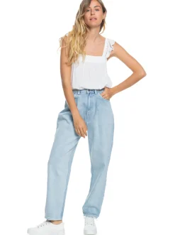 Roxy Broeken & Jeans*Opposite Way High - Mum Jeans Voor Dames Bleached Blue