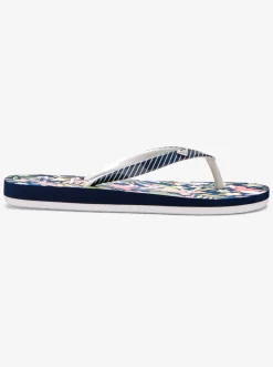 Roxy Schoenen*Pebbles - Sandalen Voor Meisjes Lt Yellow/White/True Navy