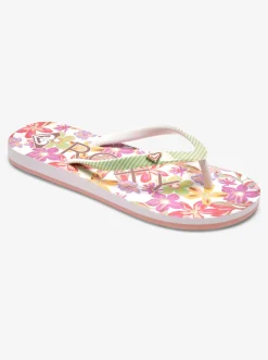 Roxy Schoenen*Pebbles - Sandalen Voor Meisjes White/Green