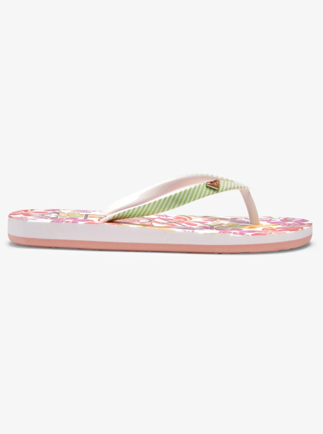 Roxy Schoenen*Pebbles - Sandalen Voor Meisjes White/Green