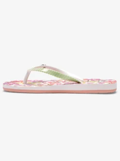 Roxy Schoenen*Pebbles - Sandalen Voor Meisjes White/Green
