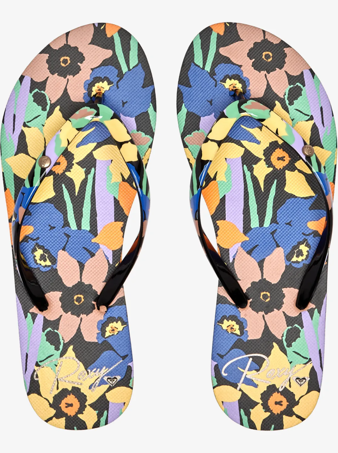 Roxy Slippers*Portofino - Sandalen Voor Dames Black Multi