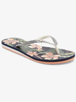 Roxy Slippers*Portofino - Sandalen Voor Dames Dc Navy/White