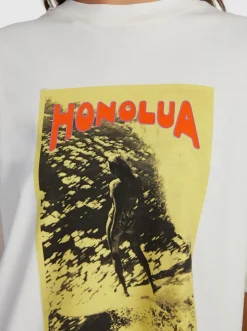 Roxy T-Shirts & Tops*Poster - Oversized T-Shirt Voor Dames Undyed