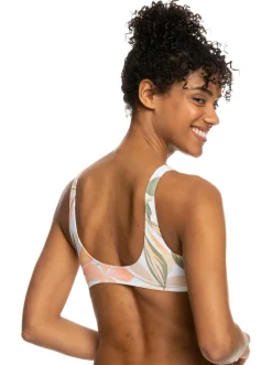 Roxy Bikini Tops*Printed Beach Classics - Bralette Bikinitop Voor Dames Bright White Subtly Salty Flat