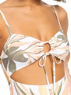 Roxy Monokini'S*Printed Beach Classics - Eendelig Badpak Voor Dames Bright White Subtly Salty Flat