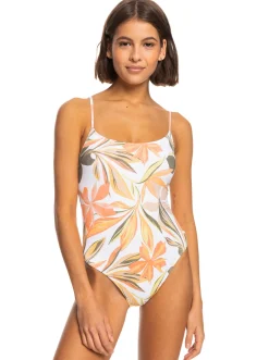 Roxy Monokini'S*Printed Beach Classics - Eendelig Badpak Voor Dames Bright White Subtly Salty Flat