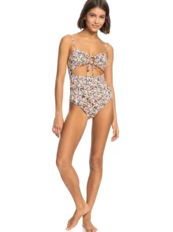 Roxy Monokini'S*Printed Beach Classics - Eendelig Badpak Voor Dames Mood Indigo Ditsy Love