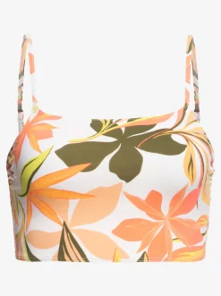Roxy Bikini Tops*Printed Beach Classics - Tank Bikinitop Voor Dames Bright White Subtly Salty Flat