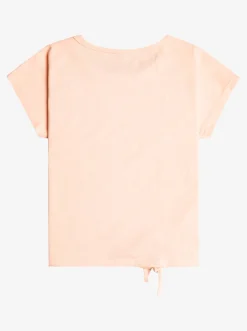 Roxy T-Shirts & Blouses*Pura Playa - Geknoopt T-Shirt Voor Meisjes 4-16 Tropical Peach