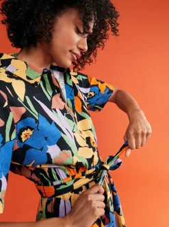 Roxy Jurken*Real Yesterday - Playsuit Voor Dames Anthracite Flower Jammin