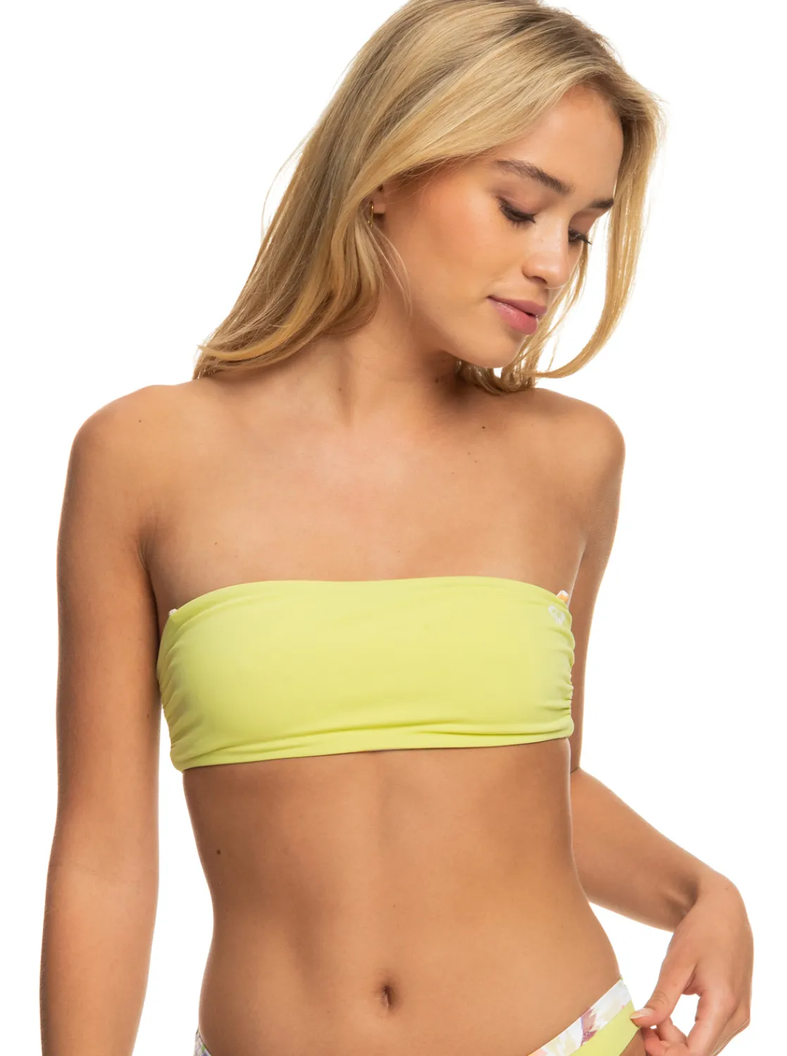Roxy Bikini Tops*Retro Revo - Bandeau Bikinitop, Aan Twee Kanten Draagbaar Voor Dames Snow White Pualani Combo