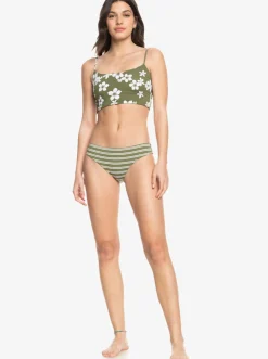 Roxy Bikini'S*Retro Revo - Bikiniset, Aan Twee Kanten Draagbaar Voor Dames Loden Green Surfrider Spirit S