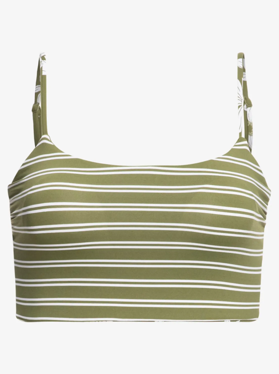 Roxy Bikini Tops*Retro Revo - Bikinitop, Aan Twee Kanten Draagbaar Voor Dames Loden Green Surfrider Spirit S