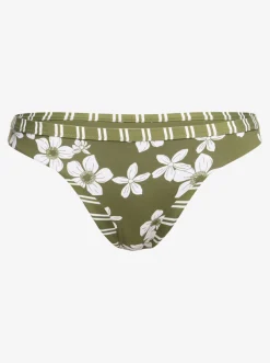 Roxy Bikini Bottoms*Retro Revo - Medium Bikinibroekje, Aan Twee Kanten Draagbaar Voor Dames Loden Green Surfrider Spirit S
