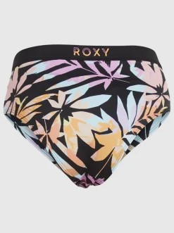 Roxy Bikini Bottoms* Active - Bikinibroekje Met Medium Taille Voor Dames Anthracite Zebra Jungle