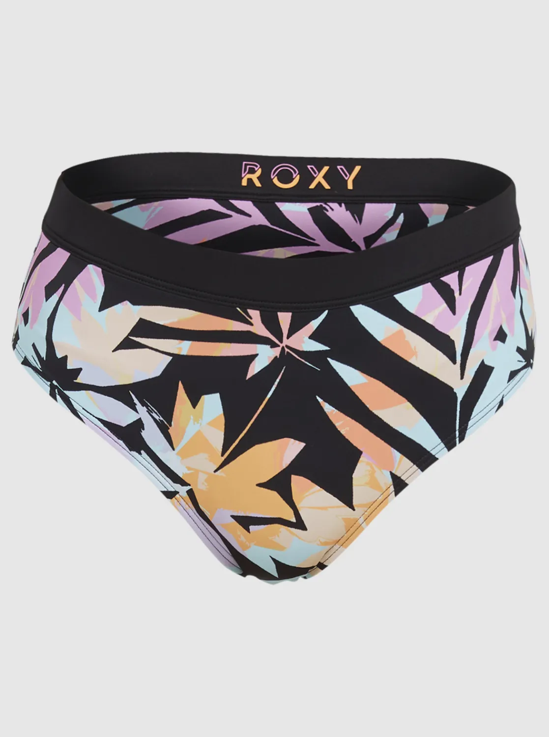Roxy Bikini Bottoms* Active - Bikinibroekje Met Medium Taille Voor Dames Anthracite Zebra Jungle