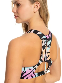 Roxy Bikini Tops* Active - Bikinitop Voor Dames Anthracite Zebra Jungle