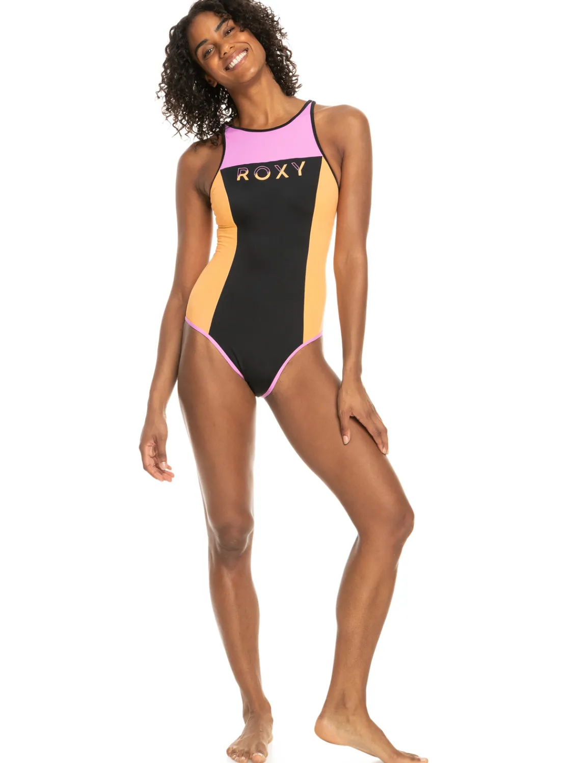 Roxy Monokini'S* Active - Eendelig Badpak Voor Dames Anthracite