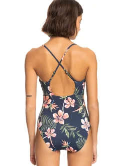 Roxy Monokini'S* Into The Sun - Eendelig Badpak Voor Dames Mood Indigo Tropical Depht
