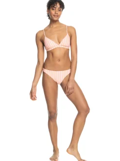 Roxy Bikini Bottoms* Into The Sun - Medium Bikinibroekje Voor Dames Papaya Punch Novelta Stripe H