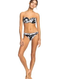 Roxy Bikini Tops* Love The Beach Vibe - Bandeau Bikinitop Voor Dames Anthracite Surf Trippin Bico S