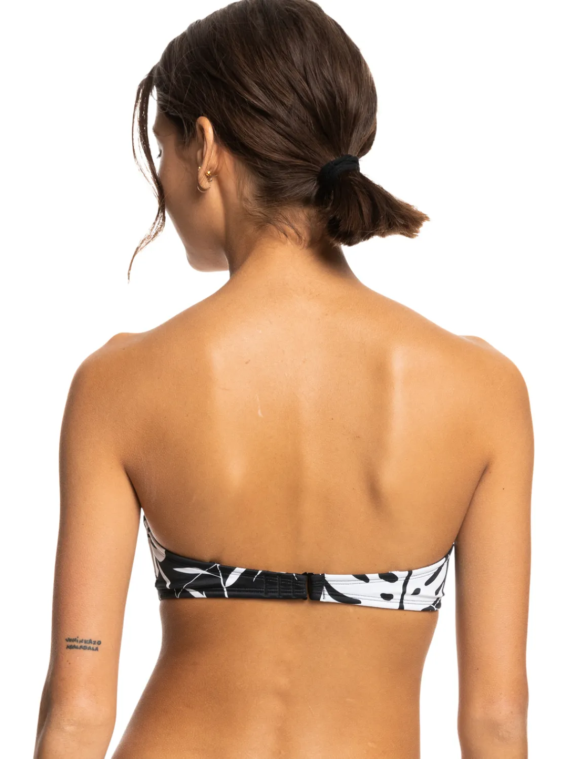 Roxy Bikini Tops* Love The Beach Vibe - Bandeau Bikinitop Voor Dames Anthracite Surf Trippin Bico S