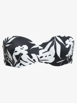 Roxy Bikini Tops* Love The Beach Vibe - Bandeau Bikinitop Voor Dames Anthracite Surf Trippin Bico S