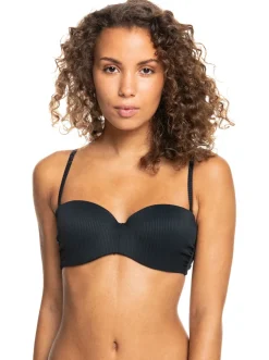 Roxy Bikini Tops* Love The Beach Vibe - Bandeau Bikinitop Voor Dames Anthracite