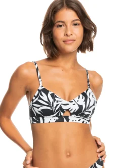 Roxy Bikini Tops* Love The Cross Step - Bralette Bikinitop Voor Dames Anthracite Surf Trippin Bico S