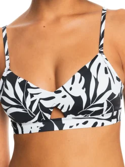 Roxy Bikini Tops* Love The Cross Step - Bralette Bikinitop Voor Dames Anthracite Surf Trippin Bico S