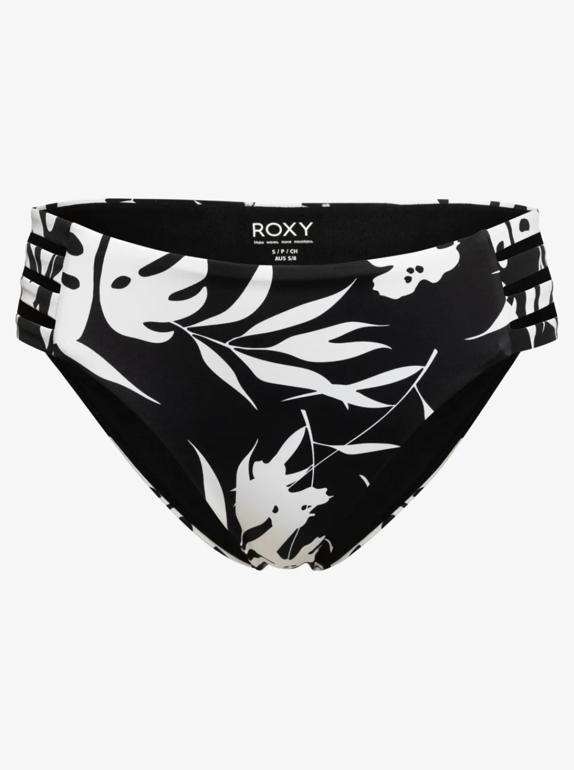 Roxy Bikini Bottoms* Love The Rocker - Hipster Bikinibroekje Voor Dames Anthracite Surf Trippin Bico S