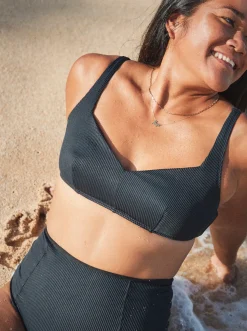 Roxy Bikini Tops* Love The Sun Ray - Bikinitop Cupmaat D Voor Dames Anthracite