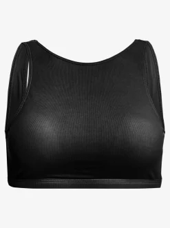 Roxy Bikini Tops* Pro The Pop Up - Crop Bikini Top Voor Dames Anthracite
