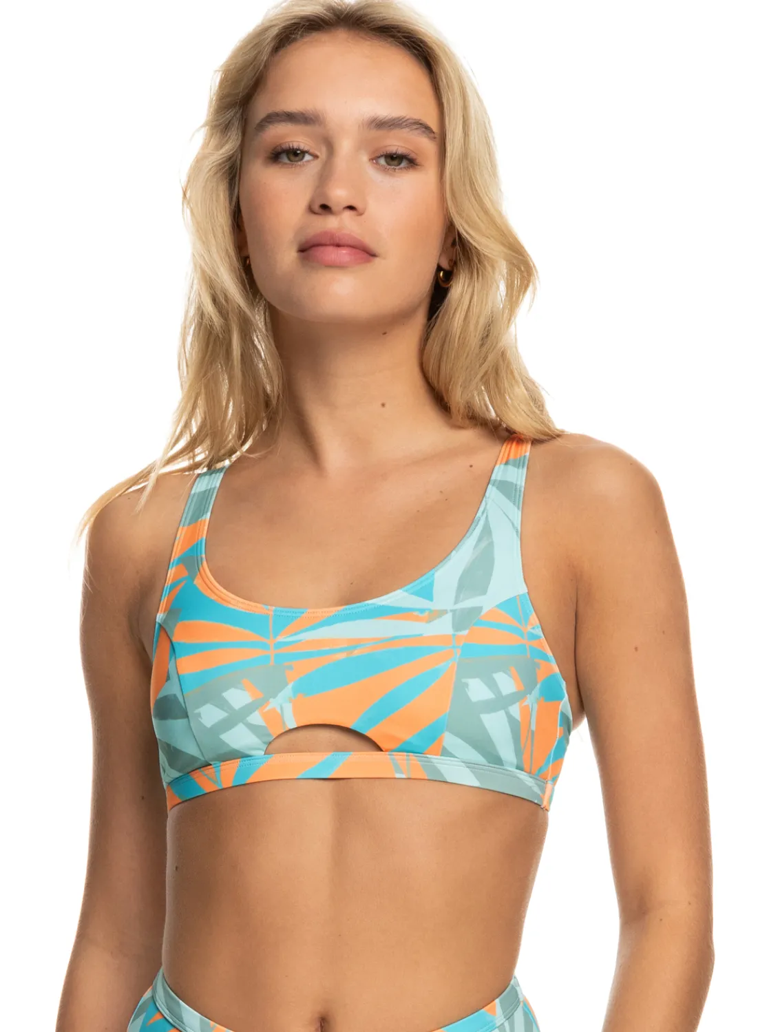 Roxy Bikini Tops* Pro The Tilt Shift - Bikinitop Voor Dames Blue Surf All Palmed Out