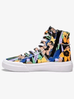 Roxy Sneakers* Rae Mid - Halfhoge Schoenen Voor Dames Black Print