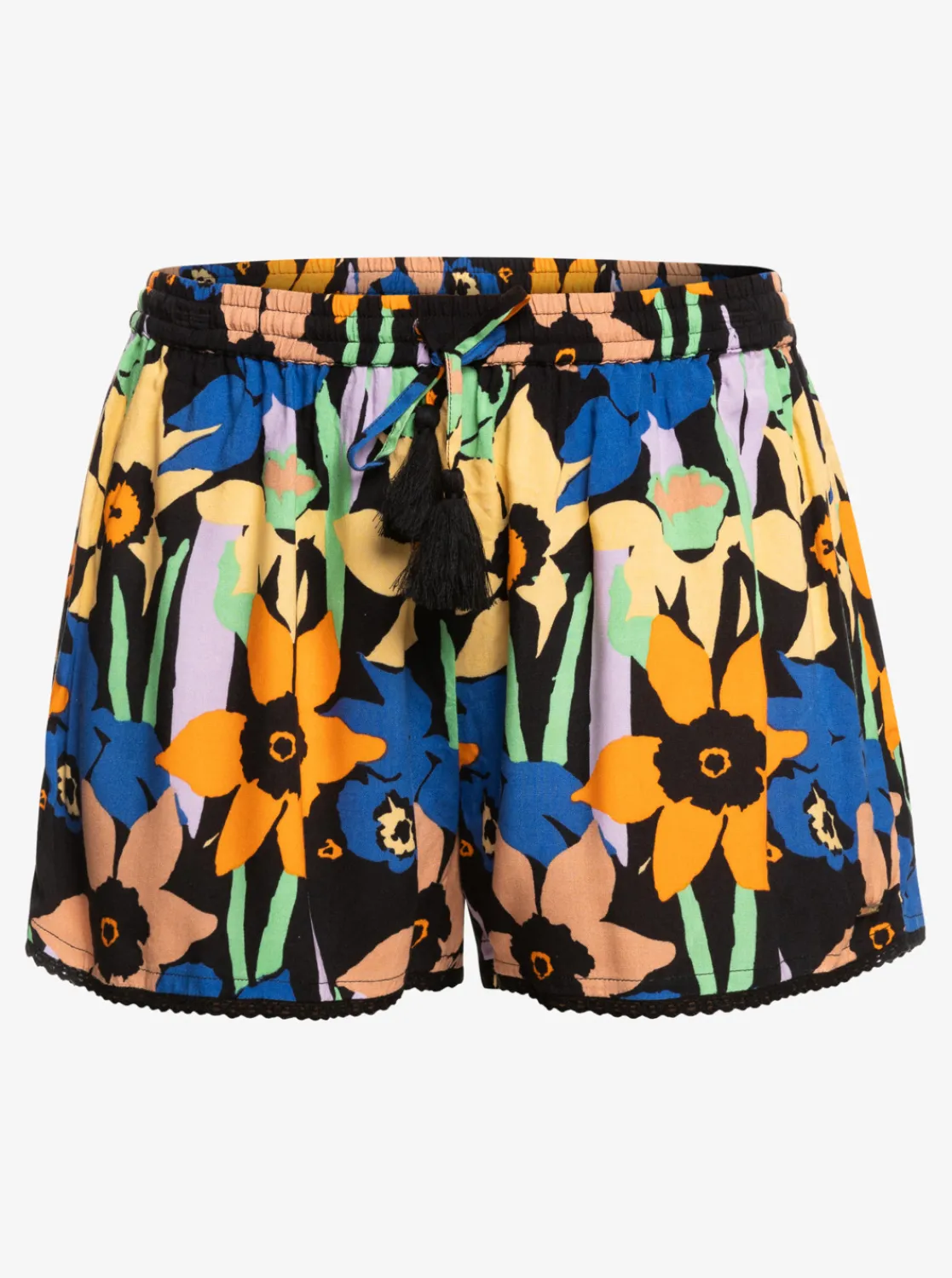 Roxy Badkleding*Salty Tan - Short Voor Dames Anthracite Flower Jammin