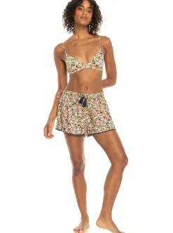 Roxy Badkleding*Salty Tan - Short Voor Dames Mood Indigo Ditsy Love