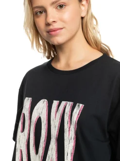 Roxy T-Shirts & Tops*Sand Under The Sky - T-Shirt Voor Dames Anthracite
