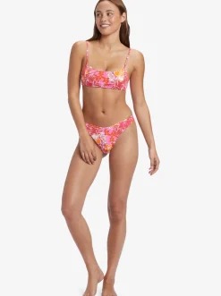 Roxy Bikini Bottoms*Sea Spray - Cheeky Bikini Bottoms For Women Hilo Hibiscus - Small