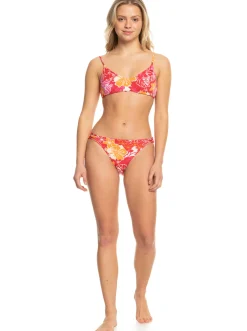 Roxy Bikini Bottoms*Sea Spray Classics - Hipster Bikini Bottoms For Women Hilo Hibiscus - Small