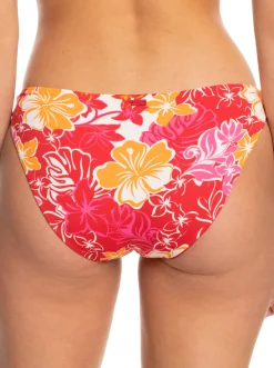Roxy Bikini Bottoms*Sea Spray Classics - Hipster Bikini Bottoms For Women Hilo Hibiscus - Small