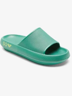 Roxy Slippers*Sg Slippery - Instappers Voor Dames Green
