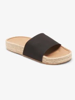 Roxy Slippers*Slippy - Instappers Voor Dames Black